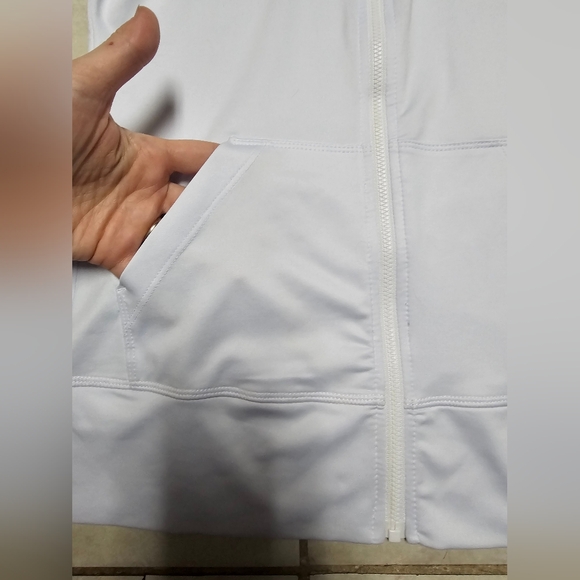 Roxy y2k bright white athletic zip up jacket s small - Picture 3 of 5